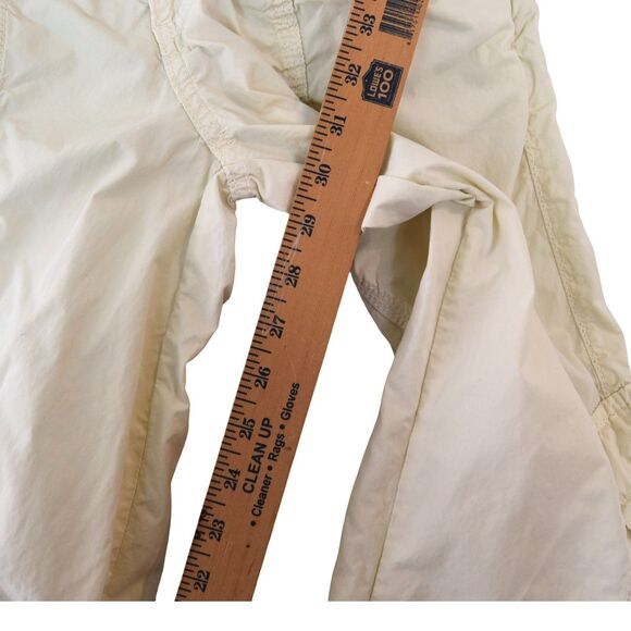 BDG Y2K Cargo Pants Khaki Cream Low-Rise Elastic Waist Wide Leg S - Picture 7 of 9